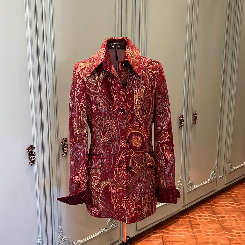 Etro tapestry blazer, Italian size 46